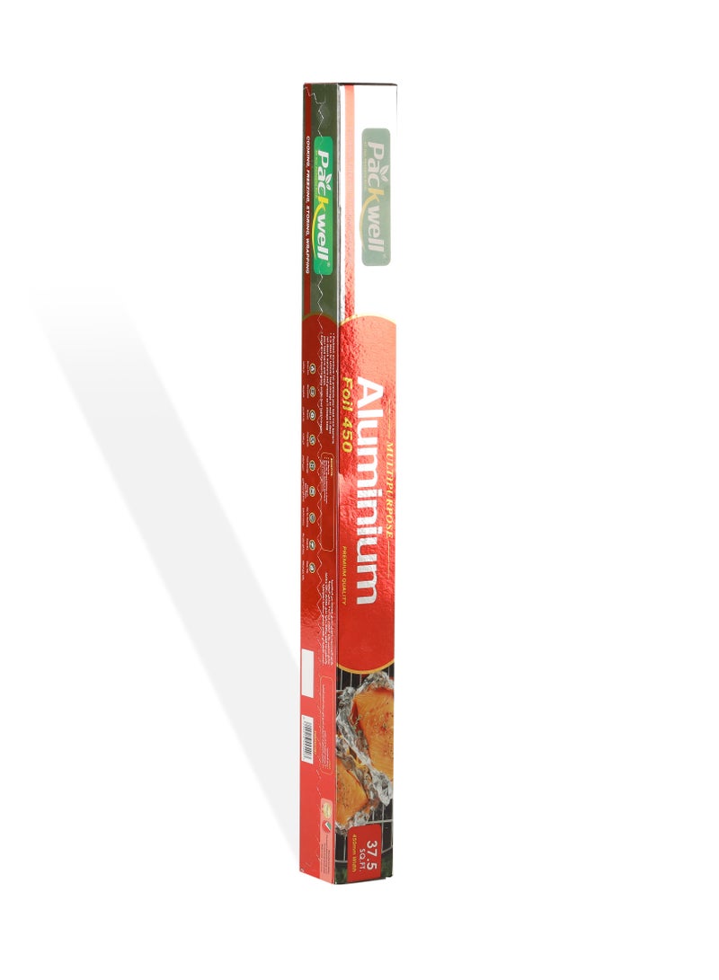 packwell Packwell Aluminum Foil Heavy Duty 45 cm 37.5 SQF BPA free Anti Bacterial Anti Fungal  - Image 2