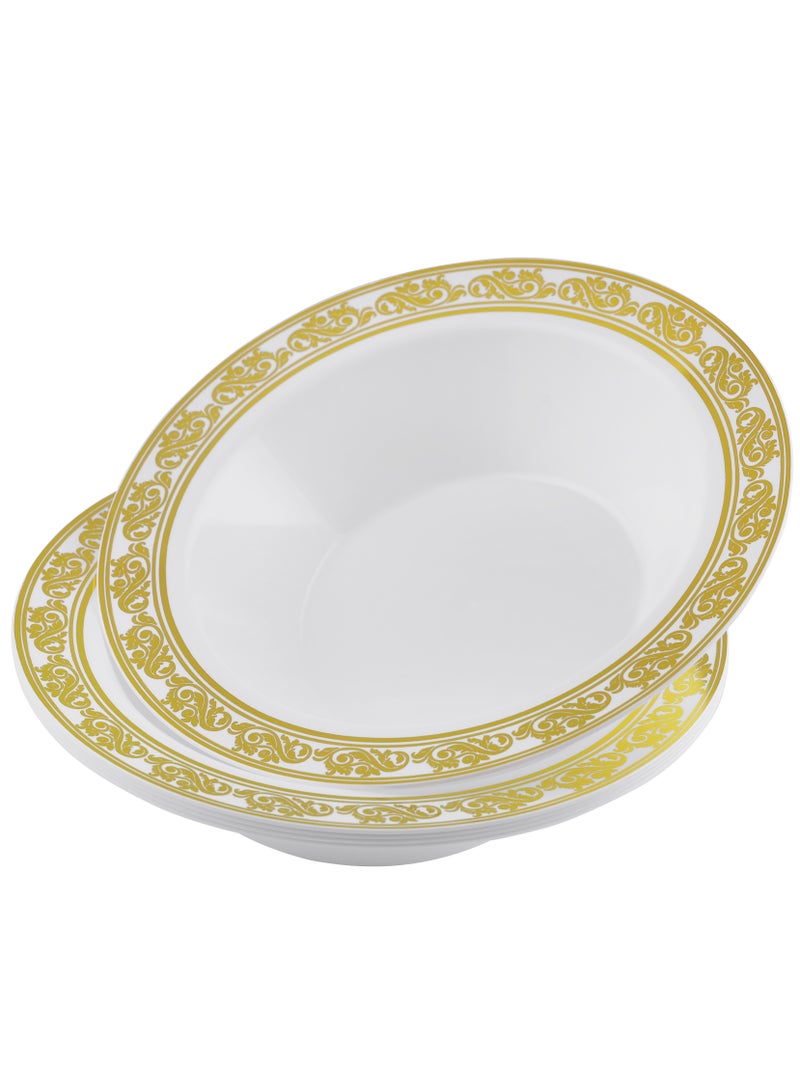 باكويل طبق حفلة فاخر بلاستيكي 7" - PWLP1406 | أطباق حفلات فاخرة، عالية الجودة، خالية من BPA، صالحة للطعام وصحية | مثالي للتجمعات الكبيرة، الحفلات، الفعاليات، إلخ - Image 2