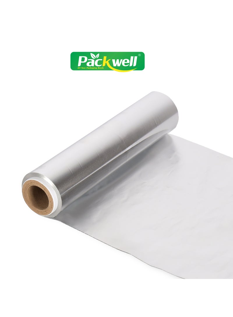 packwell - Packwell 30 cm Aluminum Foil 1.4kg foil paper PWAF301002 Premium-Quality, BPA-Free, Food Grade and Hygienic Silver - Image 1