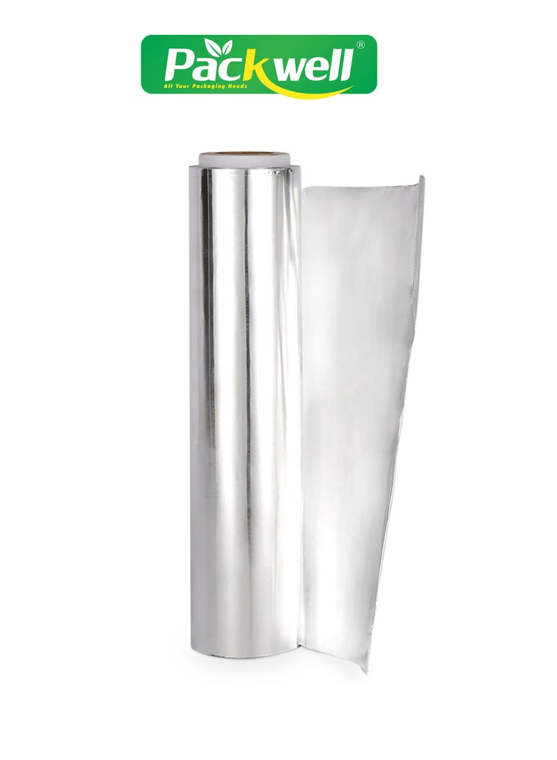 packwell - Packwell 30 cm Aluminum Foil 1.4kg foil paper PWAF301002 Premium-Quality, BPA-Free, Food Grade and Hygienic Silver - Image 1