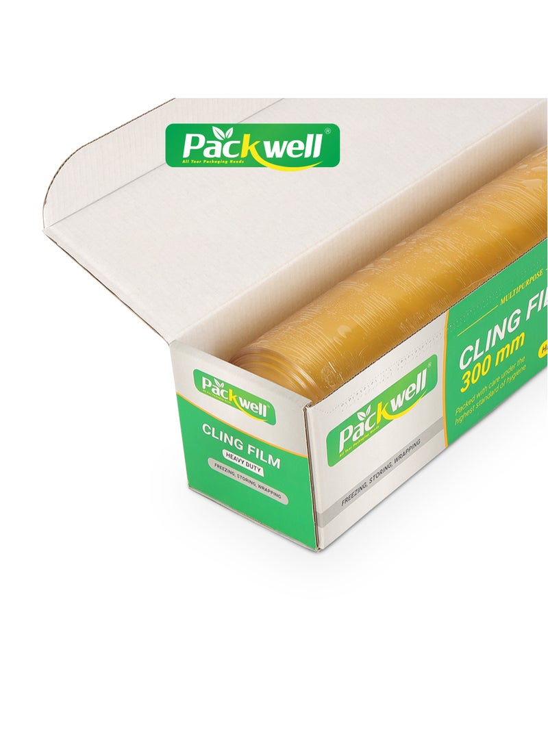 packwell 45 CM Cling film- PWCF451001|  Premium-Quality, BPA-Free, Foodgrade and Hygienic| Perfect for Freezing, Packing, Storing, Etc Clear  - Image 5