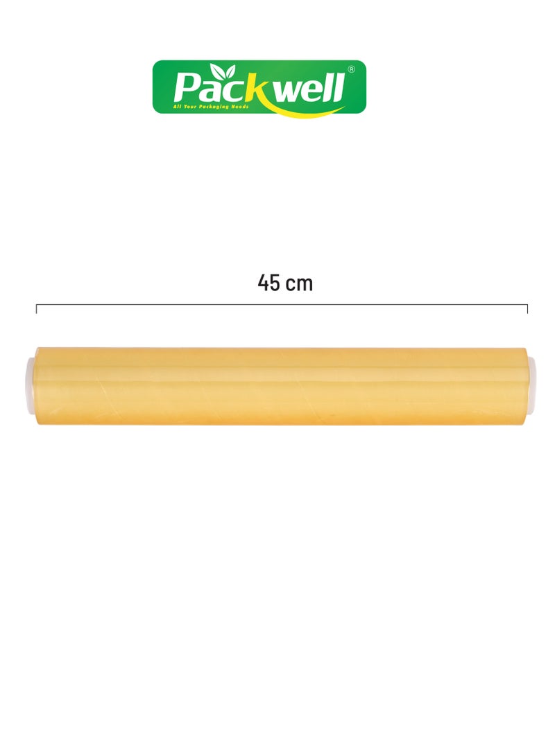 packwell 45 CM Cling film- PWCF451001|  Premium-Quality, BPA-Free, Foodgrade and Hygienic| Perfect for Freezing, Packing, Storing, Etc Clear  - Image 4