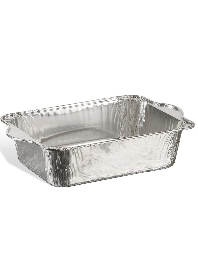 packwell Packwell 3pcs Aluminum Pot 2500 ml Rectangle Disposable Casserole Silver  - Image 4