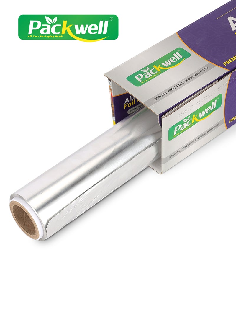 packwell Packwell 45 cm Aluminum Foil PWAF451001 2 kg Foil Paper Premium Quality BPA Free Food Grade and Hygienic Silver  - Image 1