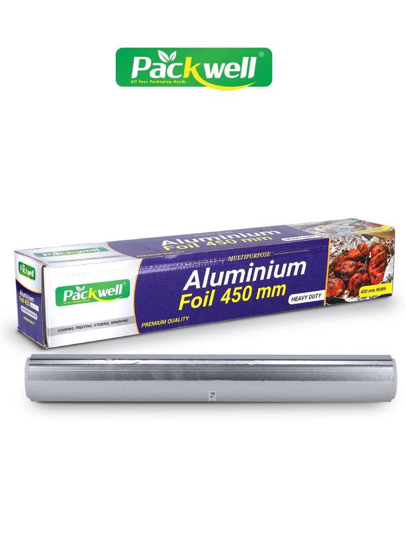 packwell Packwell 45 cm Aluminum Foil PWAF451001 2 kg Foil Paper Premium Quality BPA Free Food Grade and Hygienic Silver  - Image 2