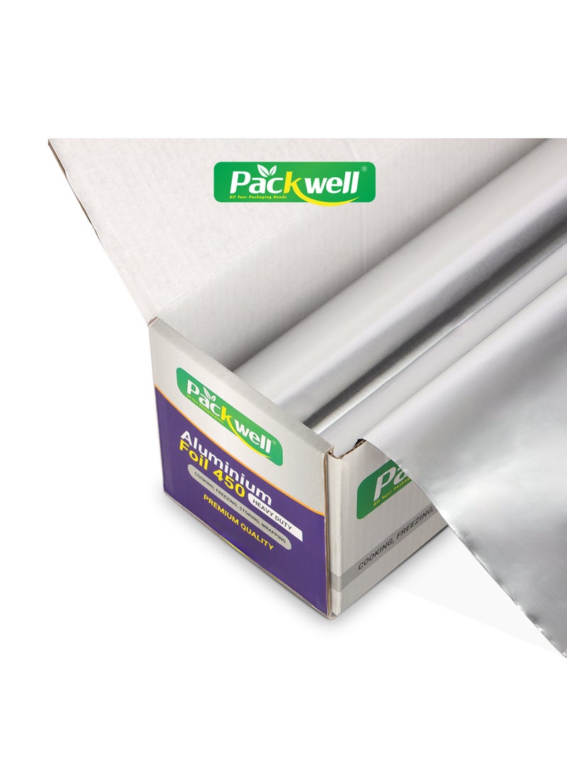 packwell Packwell 45 cm Aluminum Foil PWAF451001 2 kg Foil Paper Premium Quality BPA Free Food Grade and Hygienic Silver  - Image 5