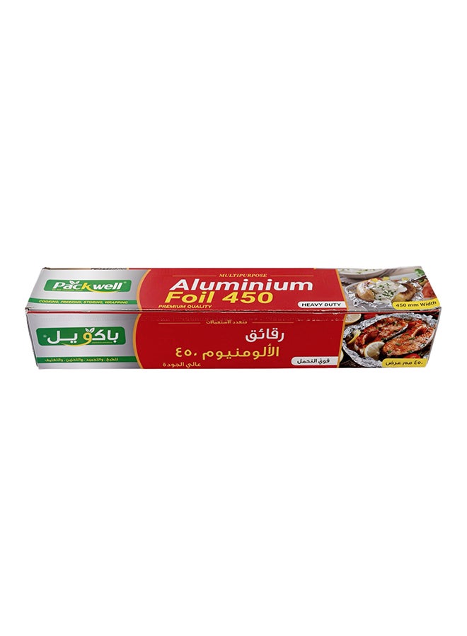 Packwell 45 cm Aluminum Foil PWAF451001 2 kg Foil Paper Premium Quality BPA Free Food Grade and Hygienic Silver - Image 2