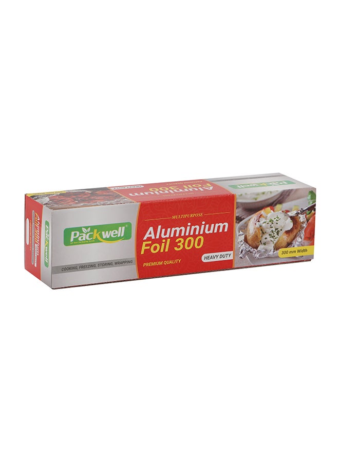 packwell 30 cm Aluminum Foil- PWAF301001|  Premium-Quality, BPA-Free, Foodgrade and Hygienic| Perfect for Cooking, Freezing, Packing, Storing, Etc Silver - Image 1