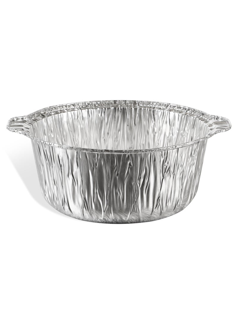 باكويل 5 Pcs Aluminum Pot With Lid 29 Cm Disposable Casserole With Lid  - Image 4