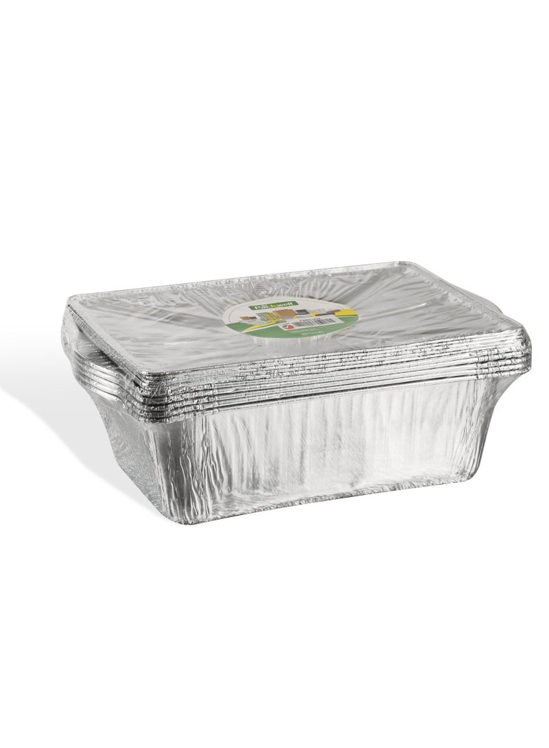 packwell Packwell 3pcs Aluminum Pot 4000 ml Rectangle Disposable Casserole  - Image 2