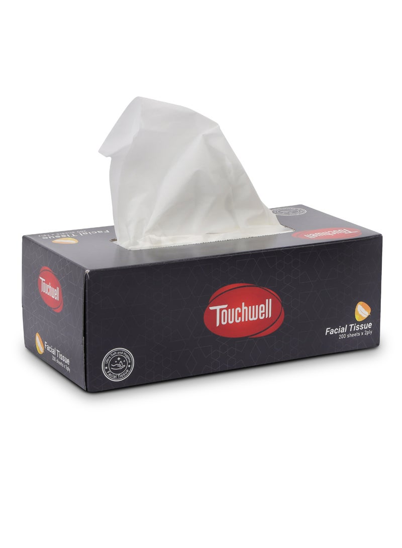 تاتشويل Facial Tissue- PWFT1002| 200X2 Ply, 5 Pieces, Premium-Quality and Super Soft| Tissue Paper Box For Everyday Use, Suitable for Home, Office and Commercial Space - Image 5