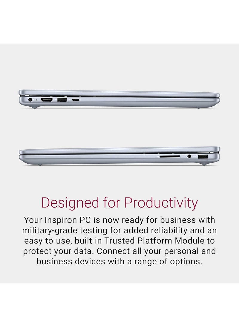 DELL - Inspiron 16 Plus 7640 AIO With 16-Inch Display, Intel Core Ultra 7 155H Processor/16GB RAM/1TB SSD/Intel Arc Graphics/Windows 11 Pro English/Arabic Ice Blue - Image 1