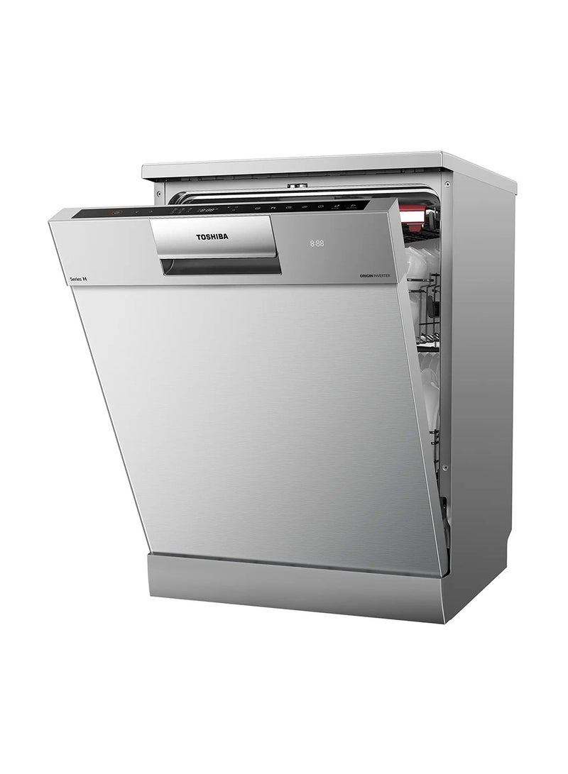 Toshiba Free Standing Dishwasher 220 W DW-14F6ME(SS)-G Stainless Steel  - Image 2