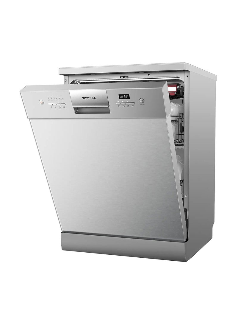 Toshiba Free Standing Dishwasher 220 W DW-14F7ME(SS)-G Stainless Steel  - Image 2