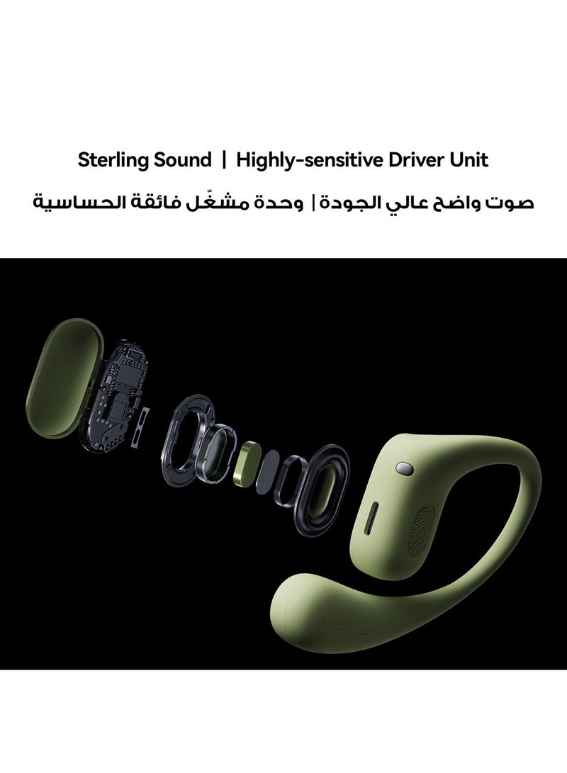 HUAWEI - FreeArc Open-Ear Earbuds, Bluetooth Earphones with Sterling Sound, Secure Fit and Comfort, IP57 Water Resistance, 28 Hours Playtime, Sports Earphones, iOS, Android, Windows FreeArc Grey - Image 1