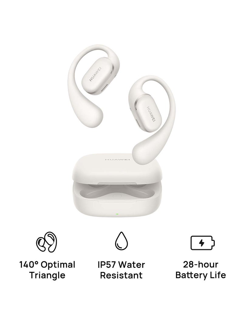 HUAWEI - FreeArc Open-Ear Earbuds, Bluetooth Earphones with Sterling Sound, Secure Fit and Comfort, IP57 Water Resistance, 28 Hours Playtime, Sports Earphones, iOS, Android, Windows FreeArc Grey - Image 1