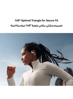 HUAWEI FreeArc Open-Ear Earbuds, Bluetooth Earphones with Sterling Sound, Secure Fit and Comfort, IP57 Water Resistance, 28 Hours Playtime, Sports Earphones, iOS, Android, Windows + Gift Grey  - Image 2