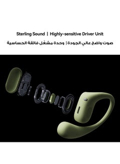 HUAWEI FreeArc Open-Ear Earbuds, Bluetooth Earphones with Sterling Sound, Secure Fit and Comfort, IP57 Water Resistance, 28 Hours Playtime, Sports Earphones, iOS, Android, Windows + Gift Grey  - Image 3