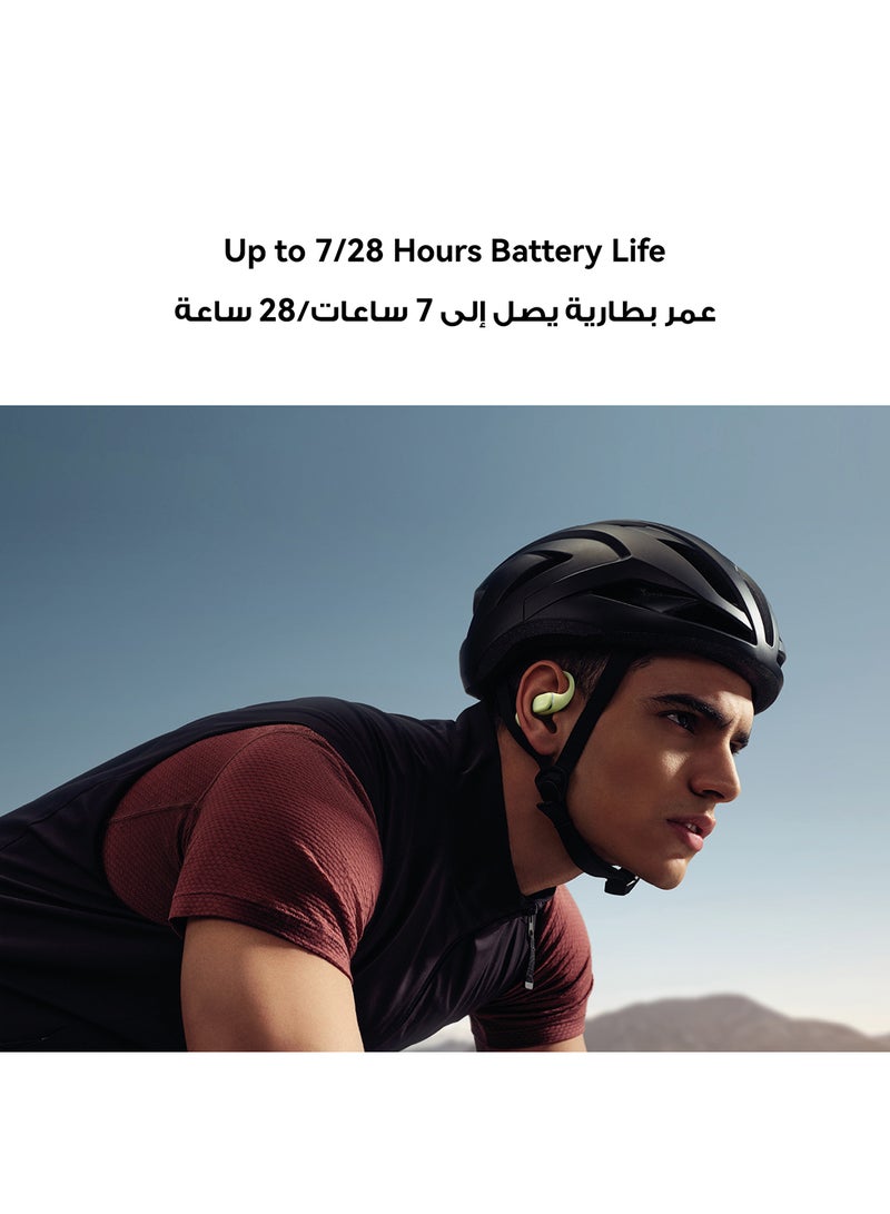 هواوي - FreeArc Open-Ear Earbuds, Bluetooth Earphones with Sterling Sound, Secure Fit and Comfort, IP57 Water Resistance, 28 Hours Playtime, Sports Earphones, iOS, Android, Windows + Gift Green - Image 1