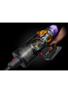 dyson V15 Detect Total Clean Cordless Vacuum | Intelligent Suction, De-tangling Tech & HEPA Filtration SV47 0.76 L 752 W V15 TOTAL Nickel Black  - Image 3