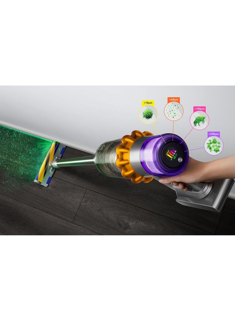 dyson V15 Detect Total Clean Cordless Vacuum | Intelligent Suction, De-tangling Tech & HEPA Filtration SV47 0.76 L 752 W V15 TOTAL Nickel Black  - Image 4