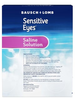 Bausch + Lomb Sensitive Eyes Saline Solution, 355 ml Each Twin Pack  - Image 3