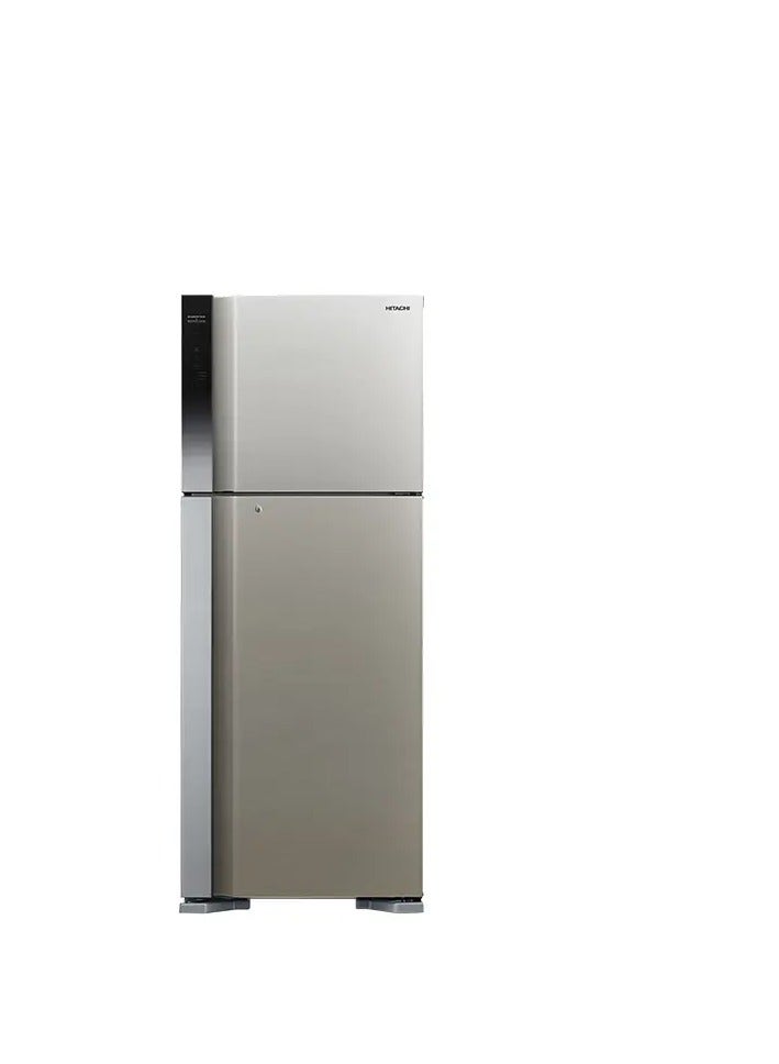 هيتاشي Top Mount 2 Doors Refrigerator (15.9 Cu Ft, 450L), Inverter, HRTN7489DFBSLSA Silver  - Image 1