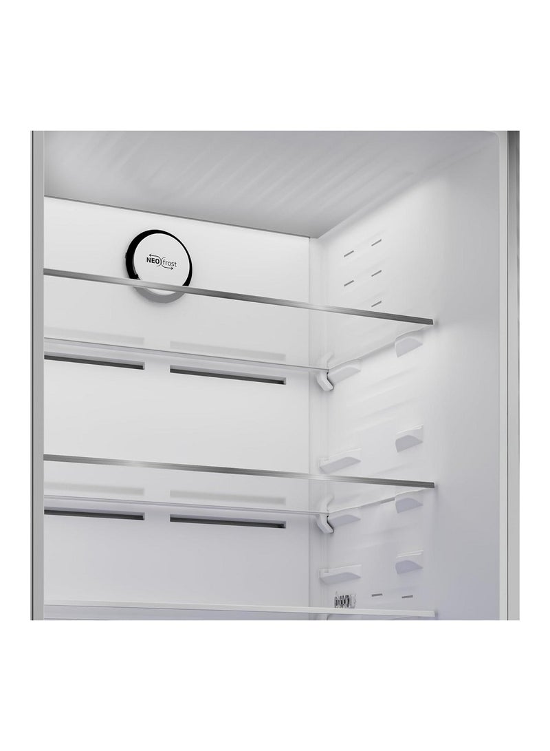 بيكو Global Refrigerator 367 Liters Net - No Frost Inverter RDNE420K02DXITEG Brushed Silver  - Image 4