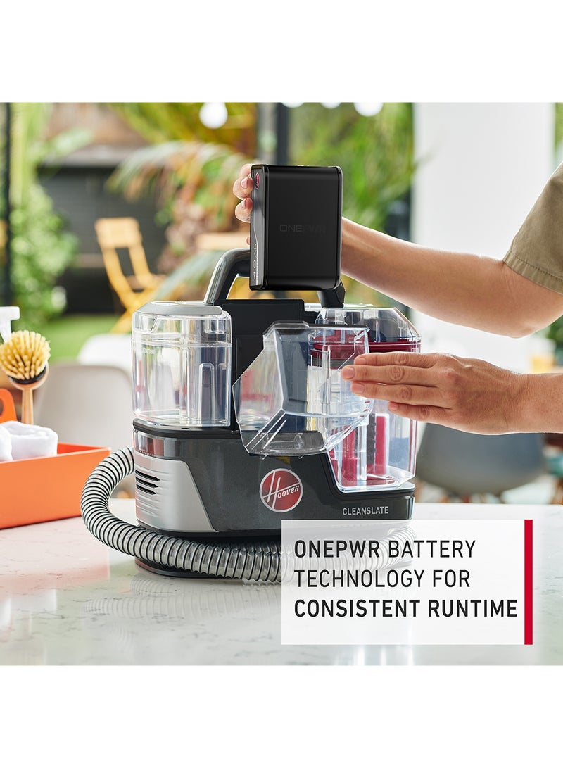 HOOVER Cleanslate Cordless Spot Cleaner Cordless Convenience For Ultimate Portability For Cleaning Spills And Stain 430 W CLSW-CSME Grey - Image 2