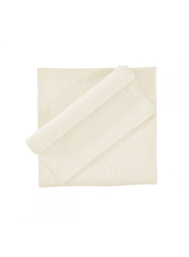 أرستوكرات Aristocrat 100% Cotton Dinner napkin set of 4 (24x24cm) off white 24x24cm  - Image 1