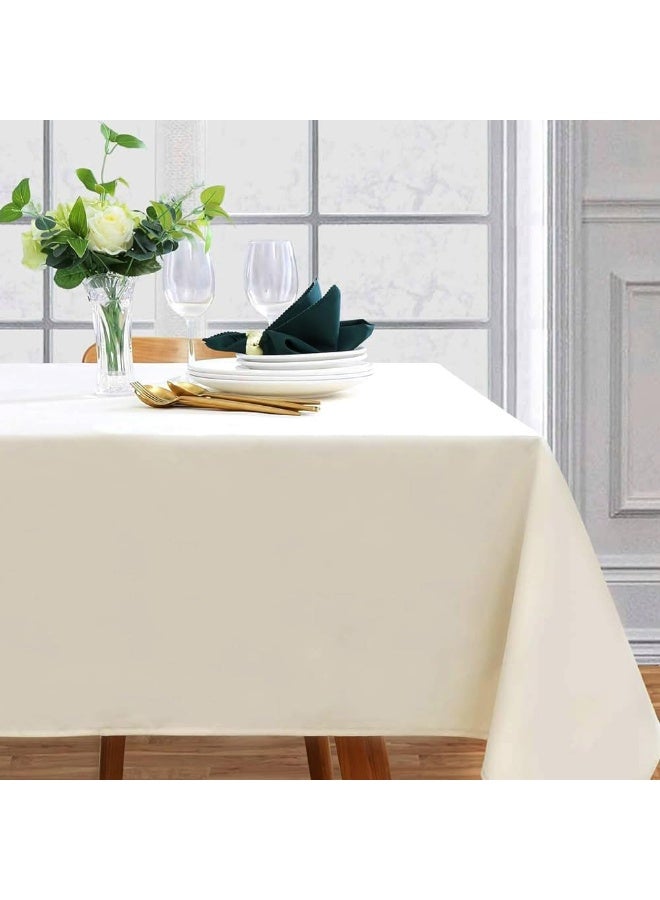 أرستوكرات Aristocrat Premium 100% Cotton Table Cloth 1pcs (140x140cm) Off white 140 x 140cm - Image 4