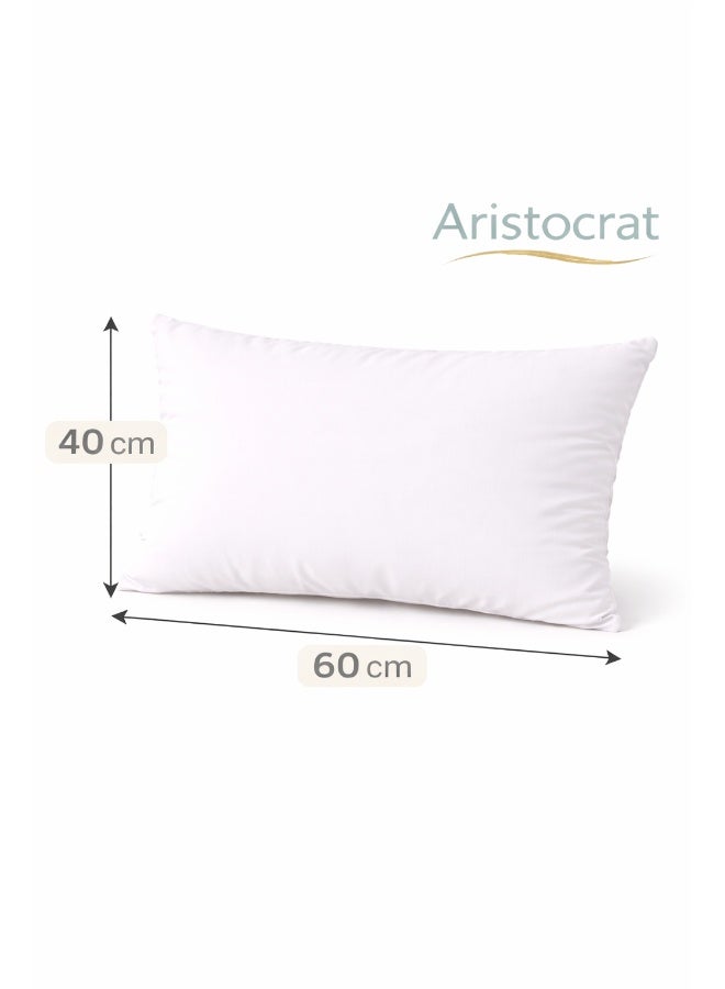 ARISTOCRAT Cushion Filler 40x60 cm – Rectangular Lumbar Cushion Insert, Hollow Siliconized Polyester Fiber Filling, Soft & Supportive Non-Woven Cover, White Polyester White 40x60cm - Image 2