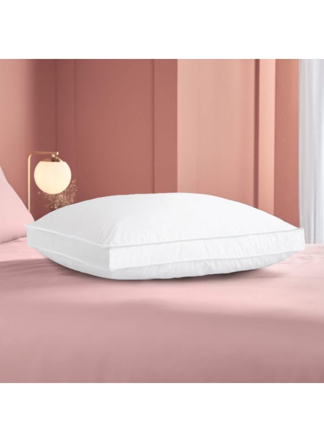 أرستوكرات Aristocrat Premium Box Pillow 180TC - 1pcs set with double piping (white) 50x70+4cm Polycotton White  - Image 1