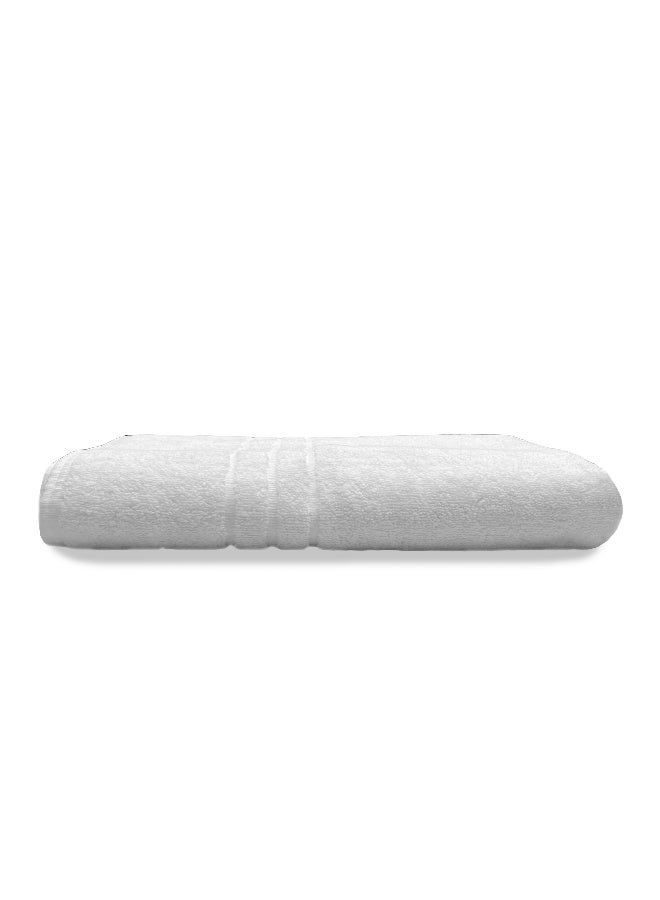 أرستوكرات Aristocrat 1pc Premium Hotel Quality Bath Sheet for Bathroom, Hotel, Spa & Gym - 100% Cotton 600gsm (White) 90x180cm White 90x180cm  - Image 2