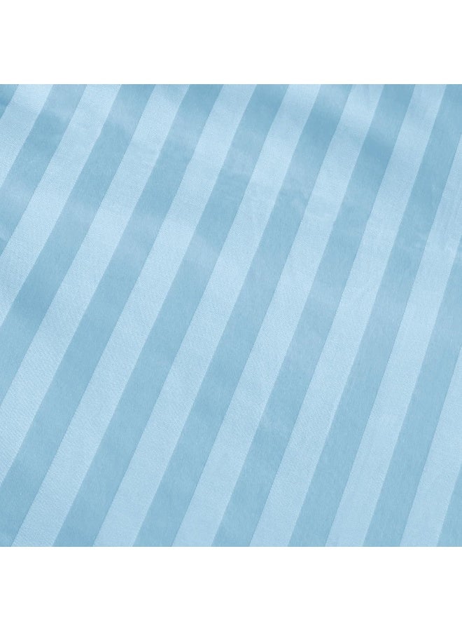 ARISTOCRAT Aristocrat 6-Piece Comforter Set 100% Microfiber- 1pc comforter (160x220cm), 1pc flat sheet (160x220cm), 2pcs pillowcase (50x75+17cm), 2pcs filled cushions (45x45cm) - Sky Blue Microfiber Sky Blue  - Image 4