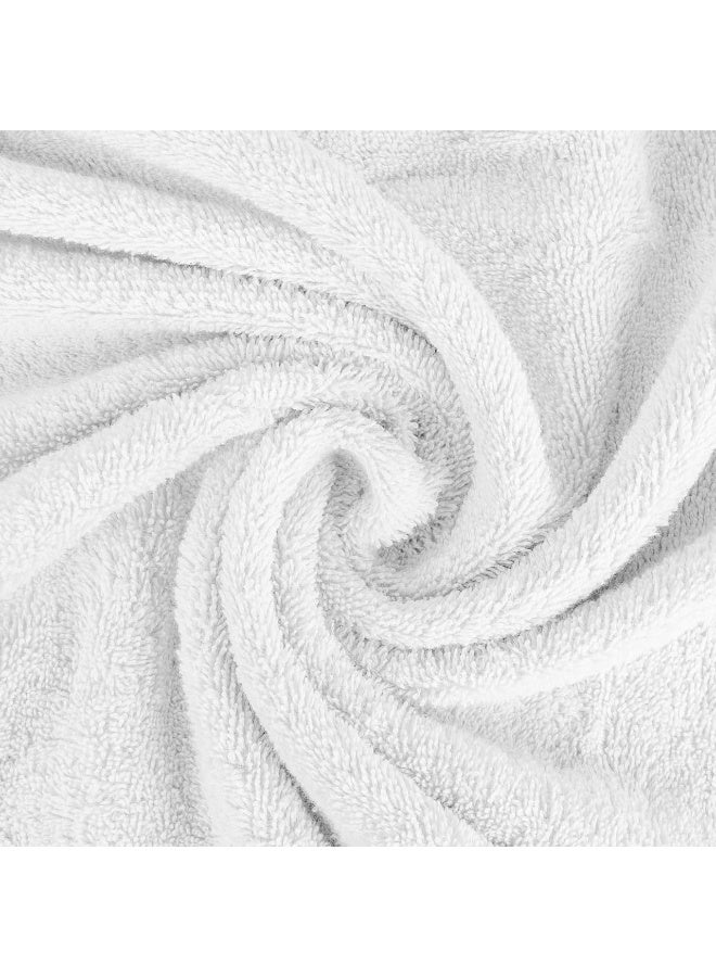 أرستوكرات Aristocrat 100% Cotton Terry Unisex Adult Bathrobe - Super Soft & Highly Absorbent Ideal for Everyday Use - with Shawl collar (White) White  - Image 5