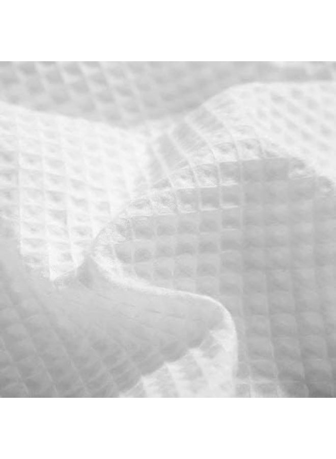 أرستوكرات Aristocrat 100% Cotton Waffle Unisex Adult Bathrobe - Super Soft & Highly Absorbent Ideal for Everyday Use - with Kimono collar (White) White  - Image 5