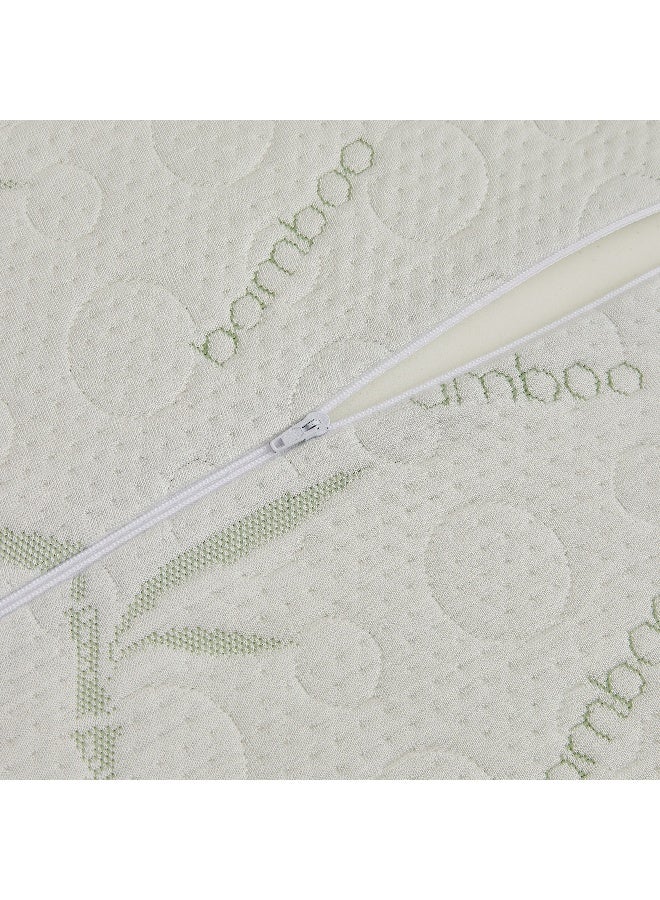 أرستوكرات Aristocrat Bamboo Contour Memory Foam Pillow Polyester White  - Image 3