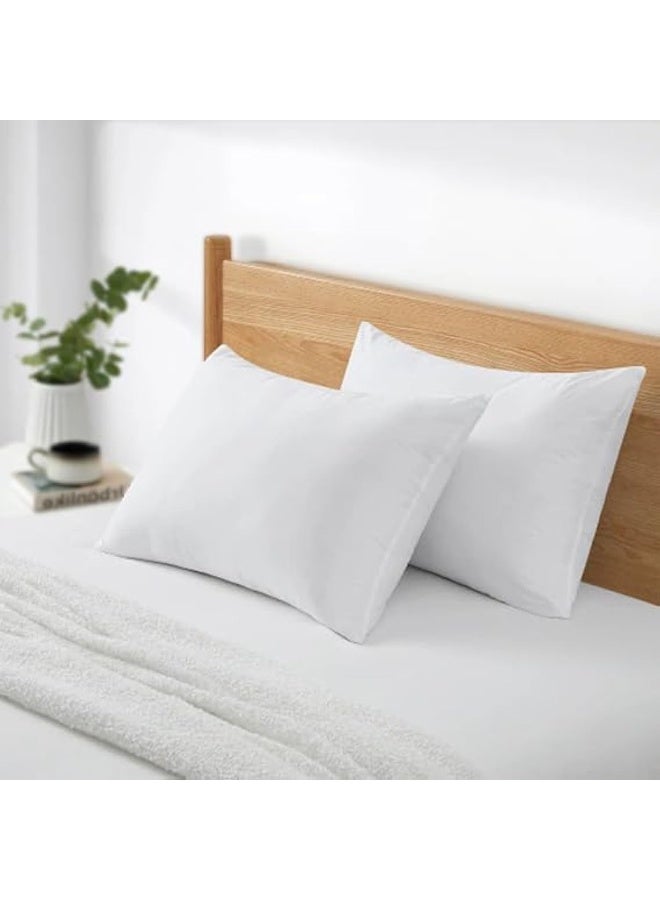 أرستوكرات Aristocrat 2-Piece Soft Anti Allergy Pillow 50x70cm Microfiber White  - Image 2