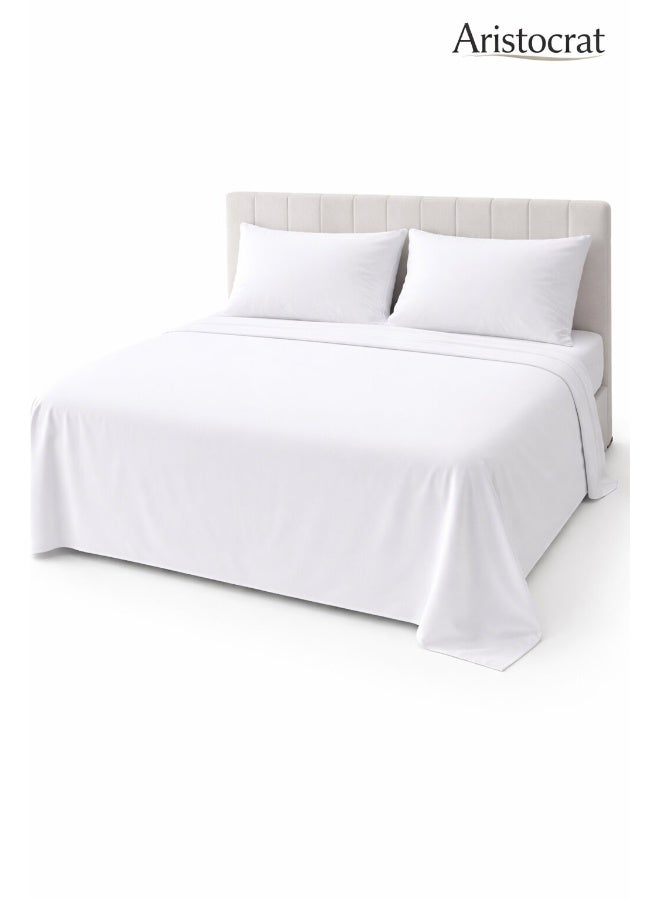 أرستوكرات طقم ملاءات سرير أريستوقراط 300TC 100% قطن مع غطاء وسادة (300x300 سم) - Image 1