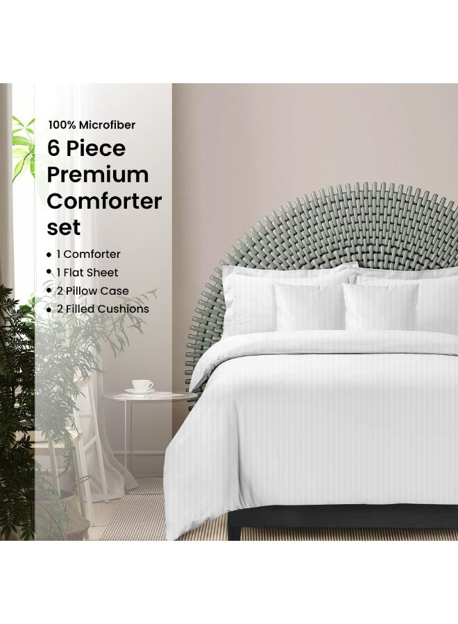 ARISTOCRAT Aristocrat Aloe Vera Infused Memory Foam Pillow I Hypoallergenic & Breathable I Removable cover- 60x40x12cm Polyester White  - Image 1