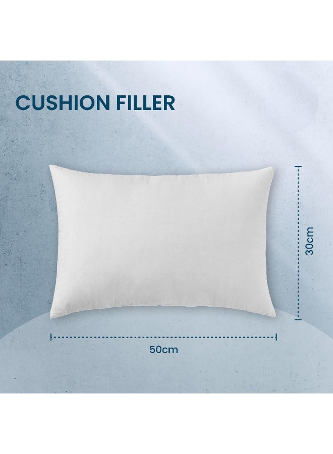 أرستوكرات Aristocrat 100% Waterproof Cushion Filler with Laminated polyester outer cover and Hollow Fiber Filling – 30x50cm White Polyester White 30x50cm  - Image 3