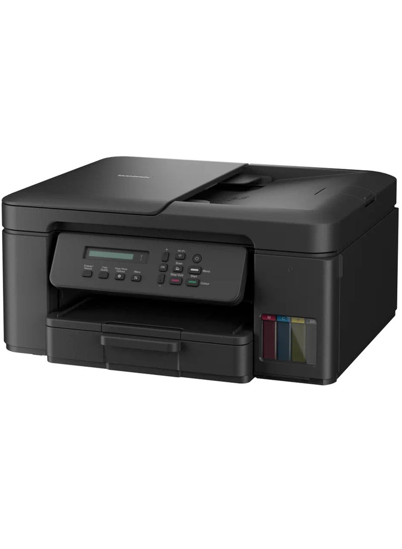 brother - Wireless All In One Ink Tank Printer, DCP-T730DW, Automatic Duplex Print & Scan, ADF, Email & Mobile Print, Compact Design Black - Image 1