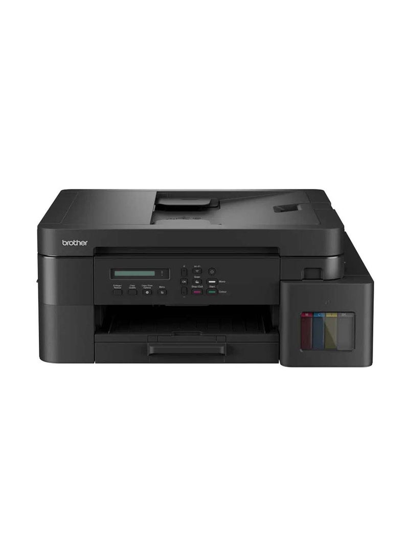 brother Wireless All In One Ink Tank Printer, DCP-T830DW, Automatic Duplex Print And Scan, ADF, Email & Mobile Print, Network Connectivity, Compact Design - Black - Image 1