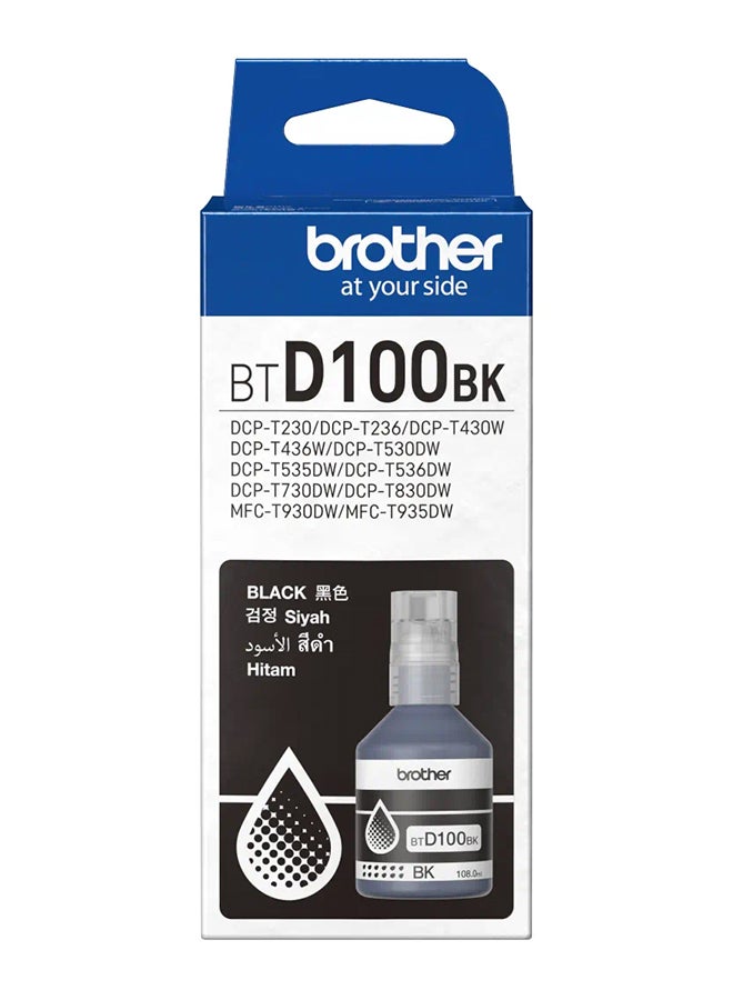 brother Black Ink Bottle - 7,500 pages Black 