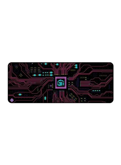 GamerTek Circuit Hot Pink Desk Mat (80x30 cm)