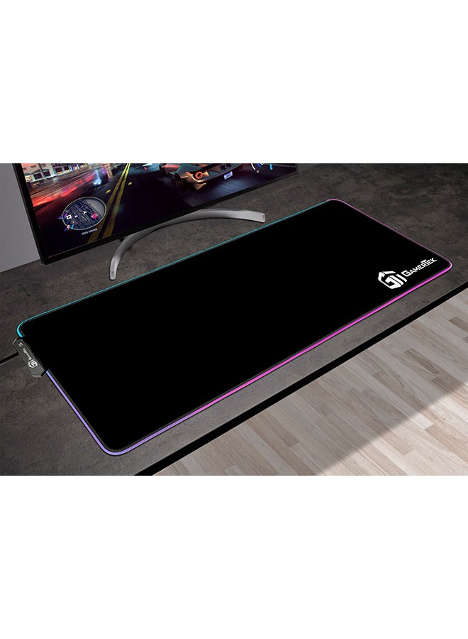 Gamertek - GamerTek Midnight Black RGB Desk Mat (80x30 cm) - Image 1