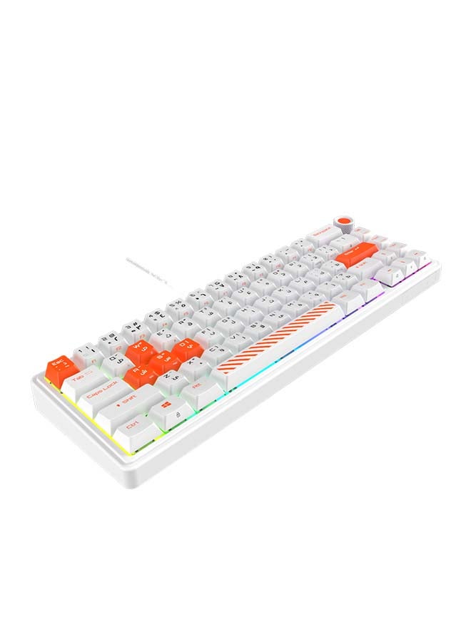 Gamertek GamerTek Fusion 65% Wireless Mechanical Keyboard - White  - Image 1