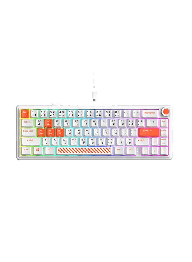 Gamertek GamerTek Fusion 65% Wireless Mechanical Keyboard - White  - Image 2