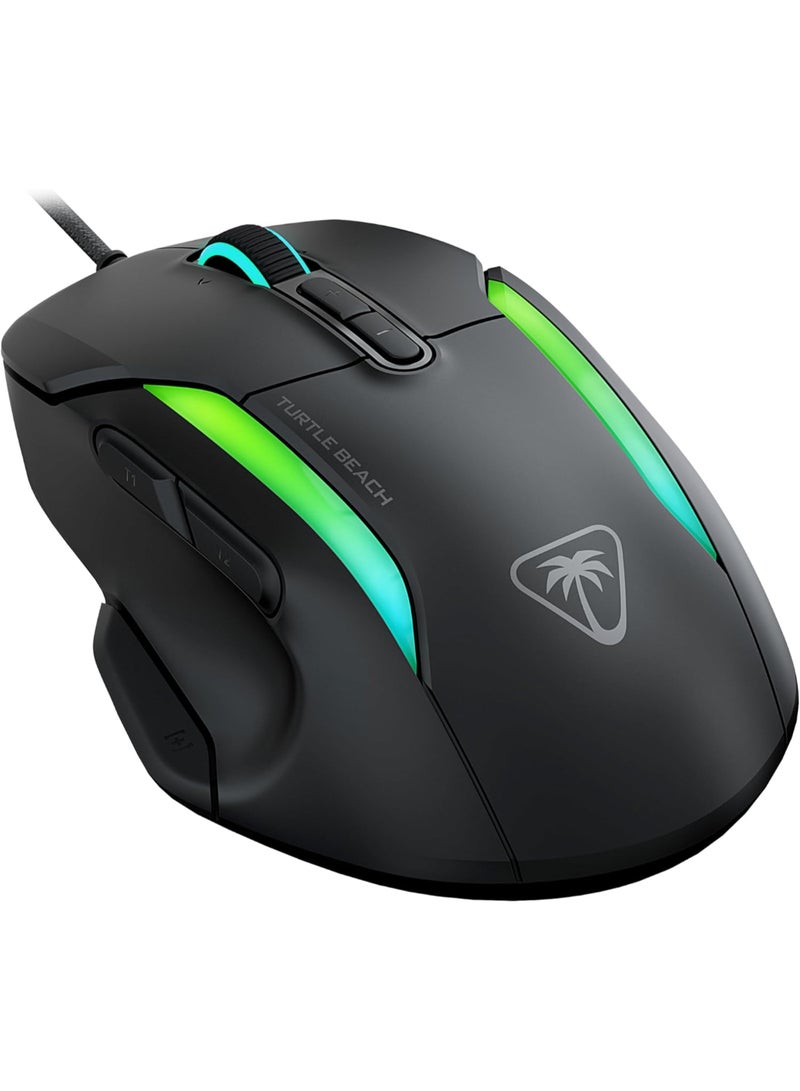 TURTLE BEACH - Kone II – Wired Ergonomic RGB Gaming Mouse, 26K DPI Optical Sensor, 100M Click Life Optical Switches, 23 Customizable Inputs, 4D Scroll Wheel, Pure PTFE glides - Image 1